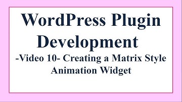 Making a WordPress Matrix Animation Plugin.Video 10 - Adding our Javascript Promise