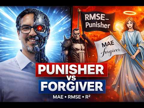 MAE vs RMSE vs R² Explained — The Punisher vs Forgiver