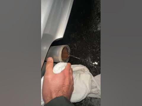 e90 water coming from tailpipe - YouTube