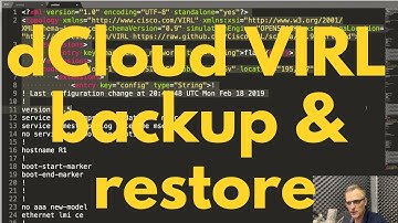 Free CCNA VIRL Labs! How to backup and restore your Cisco dCloud labs! CCNA | CCNP | Python