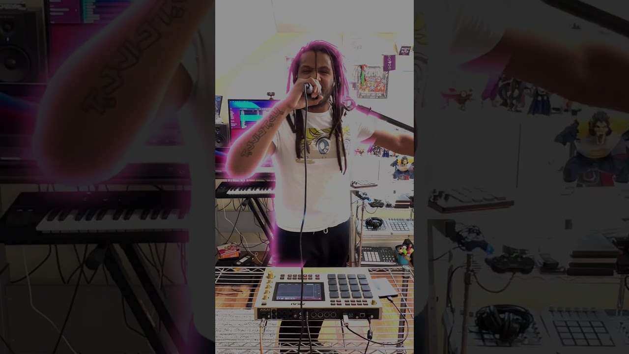 GodclouD #fingerdrumming and #rapping