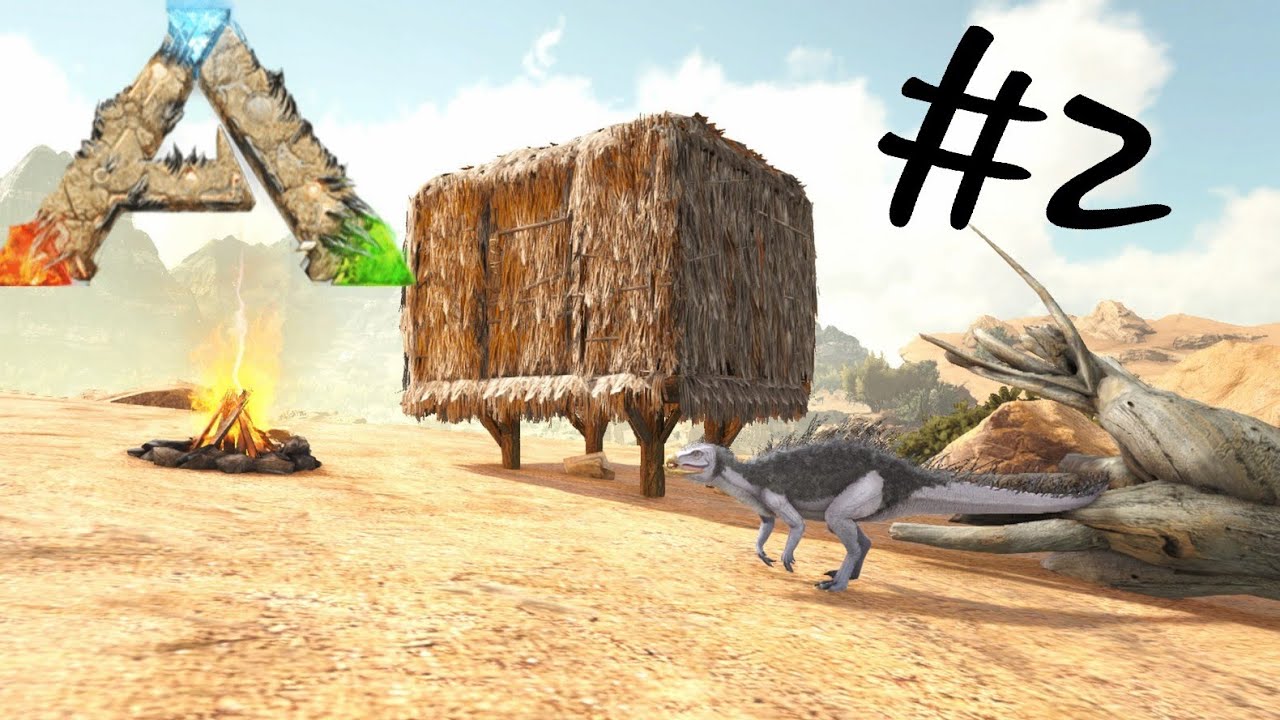 PREMIER TAMING ET AVANT POSTE !! ARK SCORCHED EARTH#2 - YouTube