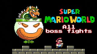 Super Mario World | [SNES] [All boss fights with castle endings]