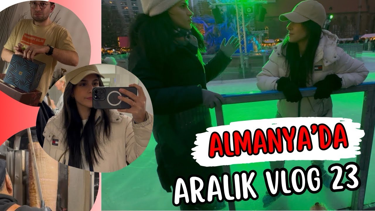 Berlin’de İlk Kez Buz Pateni Yaptım! ⛸️🎡 Christmas Market, Ku’damm & Döner (Köpekli Vlog)