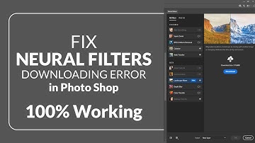 How to fix Neural Filters download errors in Photoshop || MJ Grafix