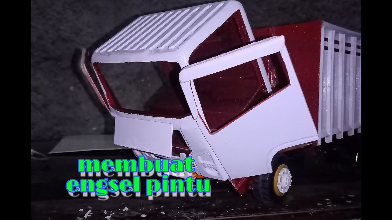 Cara membuat engsel pintu miniatur truk  mudah YouTube