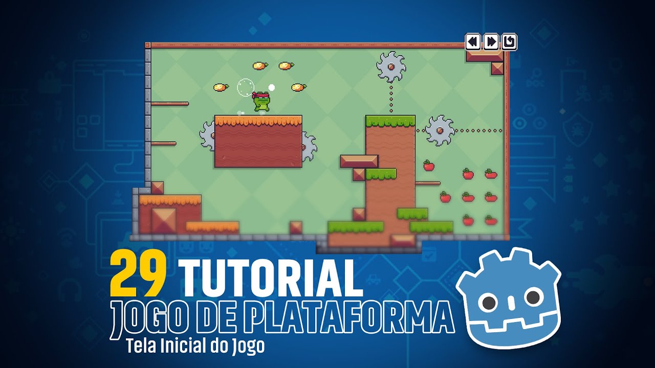 #29 - Tutorial Godot - Jogo de Plataforma 2D - Criando a Tela Inicial ...