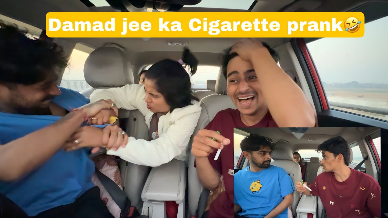 Damad jee ka cigarette prank 🤣 | Ginni Pandey pranks 