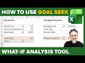 How to Use Goal Seek In Excel - What-If Analysis Goal Seek