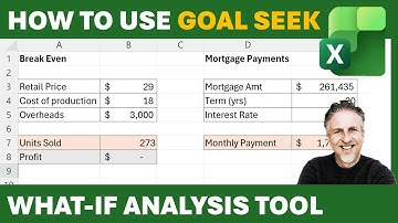 How to Use Goal Seek In Excel - What-If Analysis Goal Seek