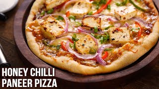 How To Make Chilli Paneer Pizza | Honey Chilli Paneer Pizza Recipe | Homemade Pizza | Varun Inamdar screenshot 2