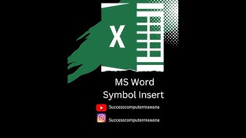 Microsoft Word Insert Symbol #successcomputermawana #education #shorts #computer #trending #viral