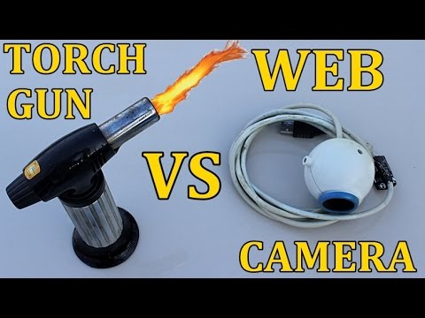 EXPERIMENT #4 TURBO ARZATOR VS WEB CAMERA - GAZ TORCH VS WEB CAMERA