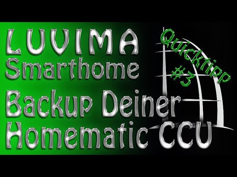 Homematic CCU - BackUp anlegen und wieder einspielen.