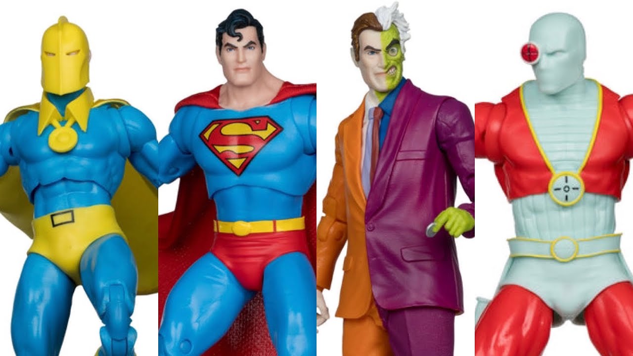 New McFarlane Toys Superman, Deadshot, Dr Fate, Two Face action figures preorder at Titan Toyz