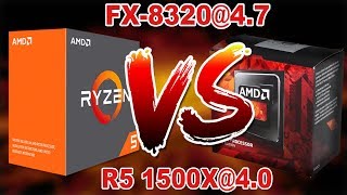 FX 8320 vs R5 1500x (GTX 1080)