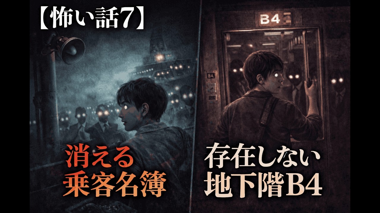 【怖い話7】「消える乗客名簿と存在しない地下階B4」