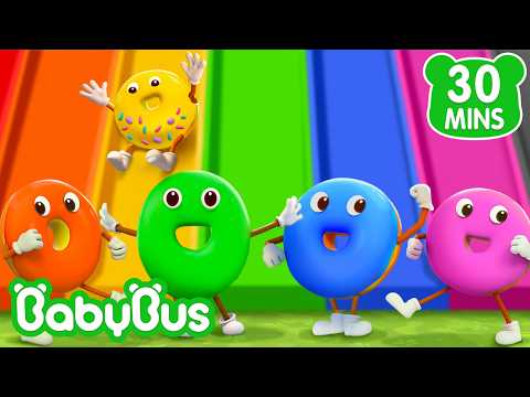 The 10 Colorful Donuts 🍩🎨 | Counting and Eating Song | Kids Songs | BabyBus English