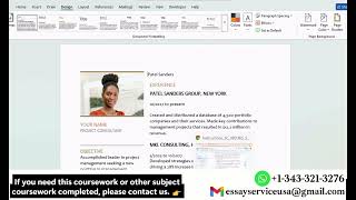 Shelly Cashman Word 365 | Module 5: SAM Project A