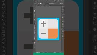 How to create a Calculator App icon in Illustrator #shorts