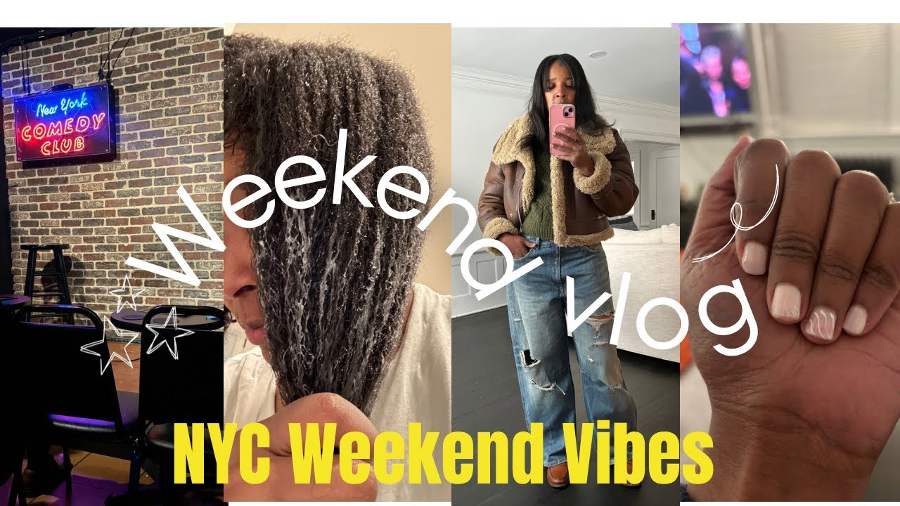 NYC Weekend Vlog | Pizza Night, Comedy Club & Wash Day Reset
