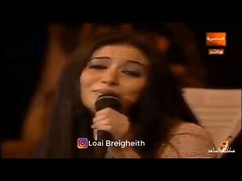 كاظم الساهر و أنغام فرشت رمل البحر فخامة الاداء وقمة الاحساس ليالي التلفزيون 2007