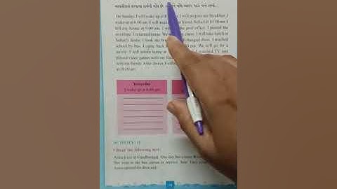 std 7 English unit 1 activity 10 first semester J.k.Patel School