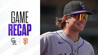Rockies vs Giants Game Highlights 26 MLB Highlights