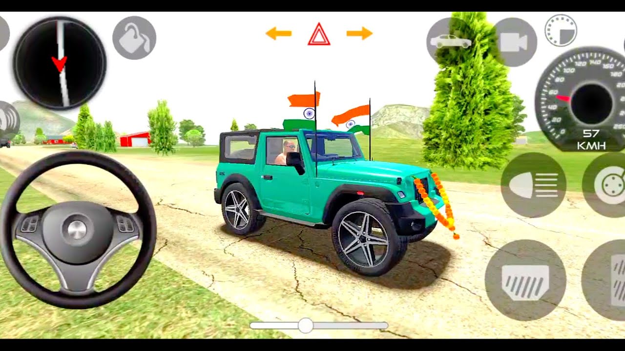 (Thar Song) Modified Mahindra Green Thar 🚘 ( Gadi Wala Cartoon ) Gameplay video part - 1727