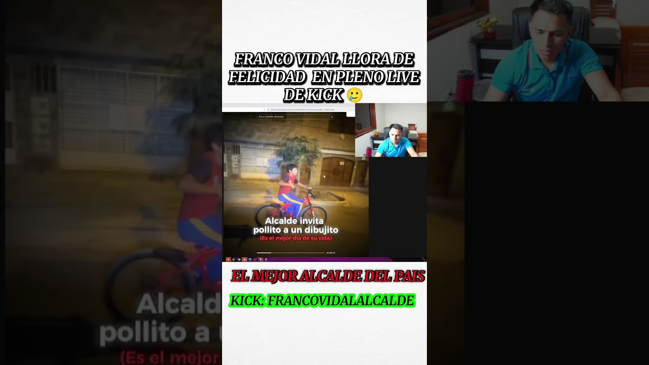 live de kick , llora franco Vidal 