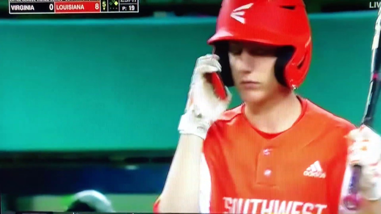 Reece Roussel RBI Double - 2019 LLWS - Virginia vs Louisiana