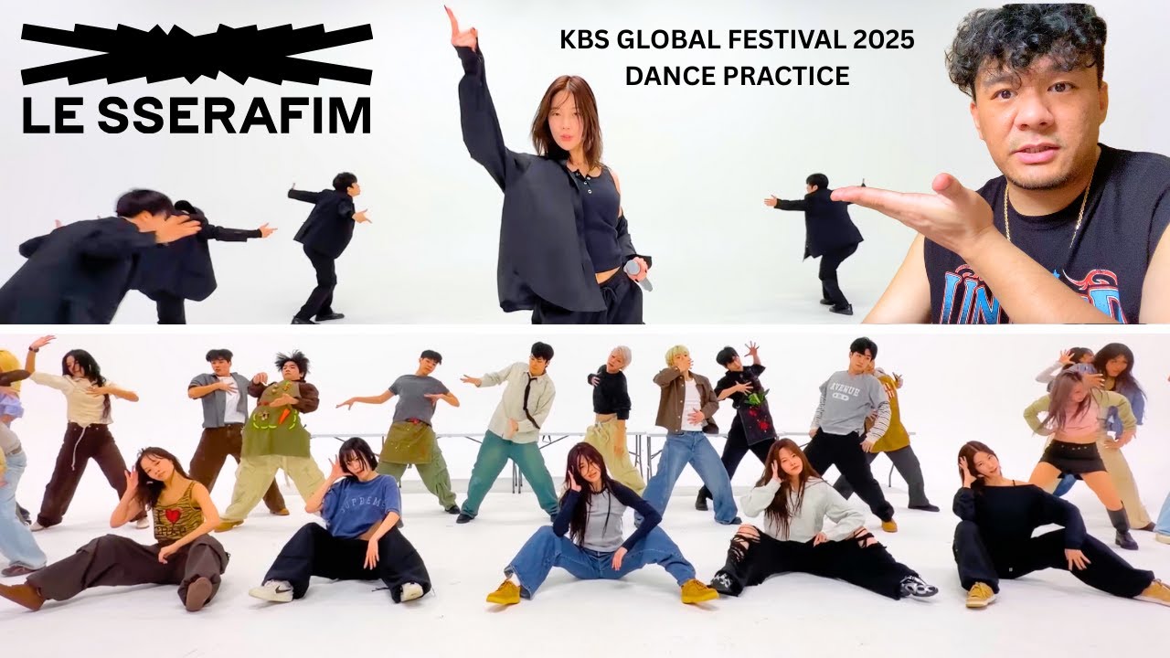 LE SSERAFIM (르세라핌) 2025 KBS Song Festival Global & KAZUHA 'Standing Next to You' Dance Practice