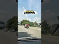Road Raging Biker Kicks Drivers Door