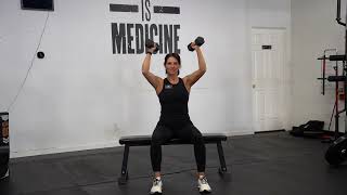 Seated Dumbbell Elevator Press