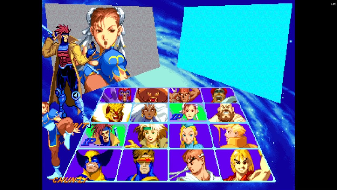 Gambit & Chun-Li Stylish Domination! | X-Men vs Street Fighter Arcade Gameplay