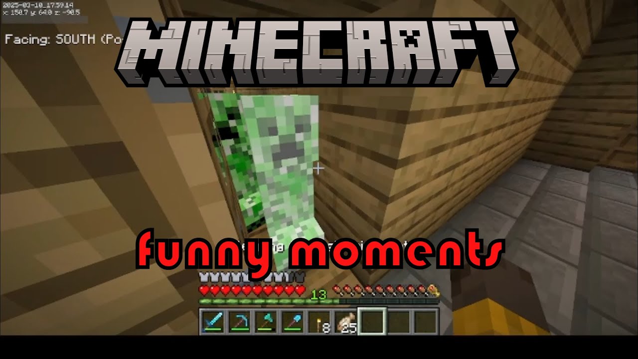 Minecraft Funny moments EP.1 - (Creeper disaster) - YouTube