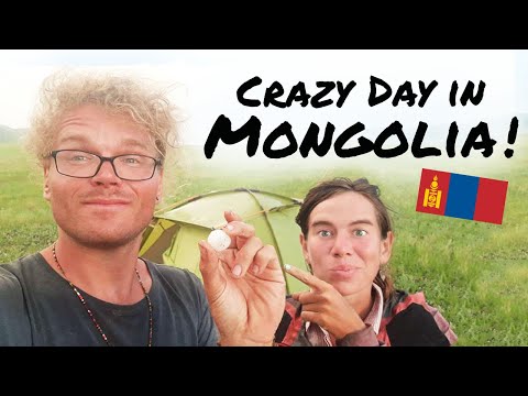 MONGOLEI | Ein Tag auf Fahrrad Weltreise | Offroad & Hagelsturm