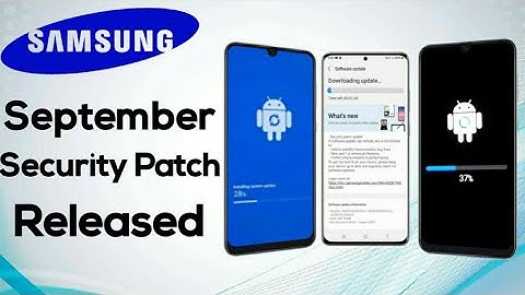 Samsung September Security Patch Update Released 🔥- A50 A50S A51 A52 A71 M21 M31 M51 M31S A21S