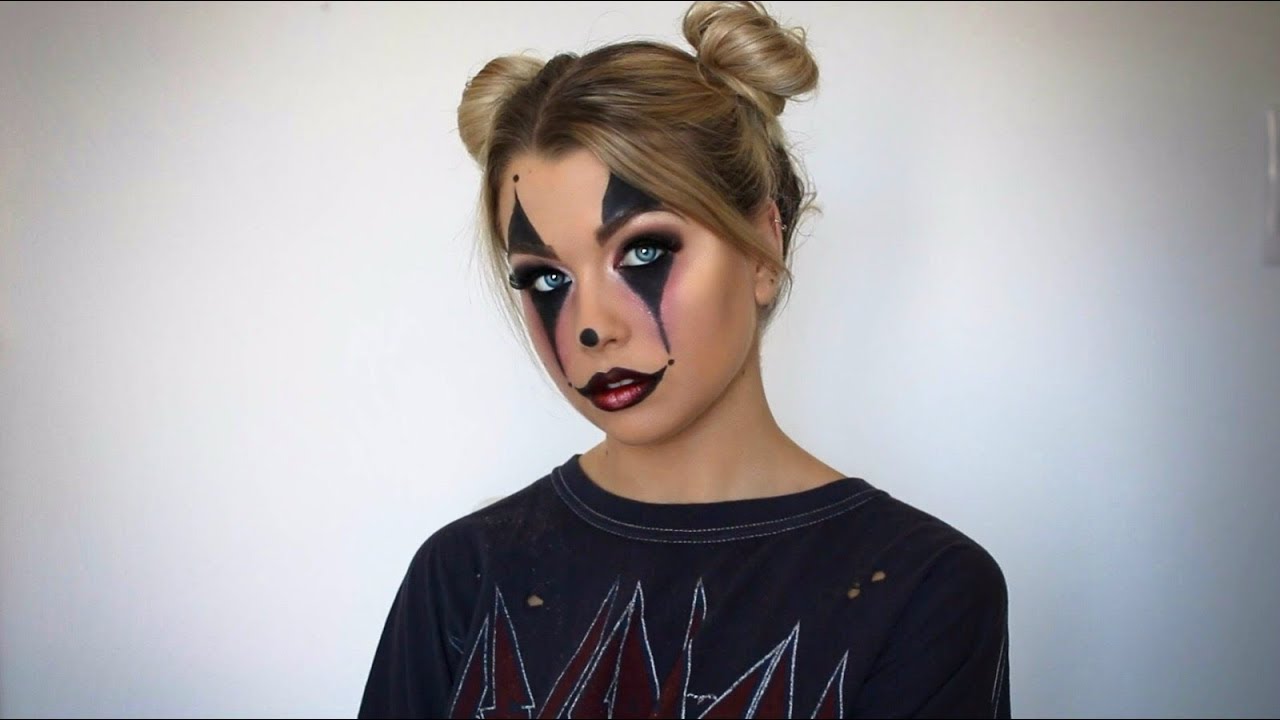 Glam Clown Maquillage Halloween Facile Youtube