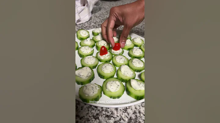 Cucumber 🥒 cream cheese bites - appetizers #appetizer #summerfood #recipe