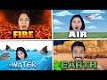 Living in 4 Elements House Challenge | Fire x Water x Air x Earth Fight | Pari&#39;s Lifestyle