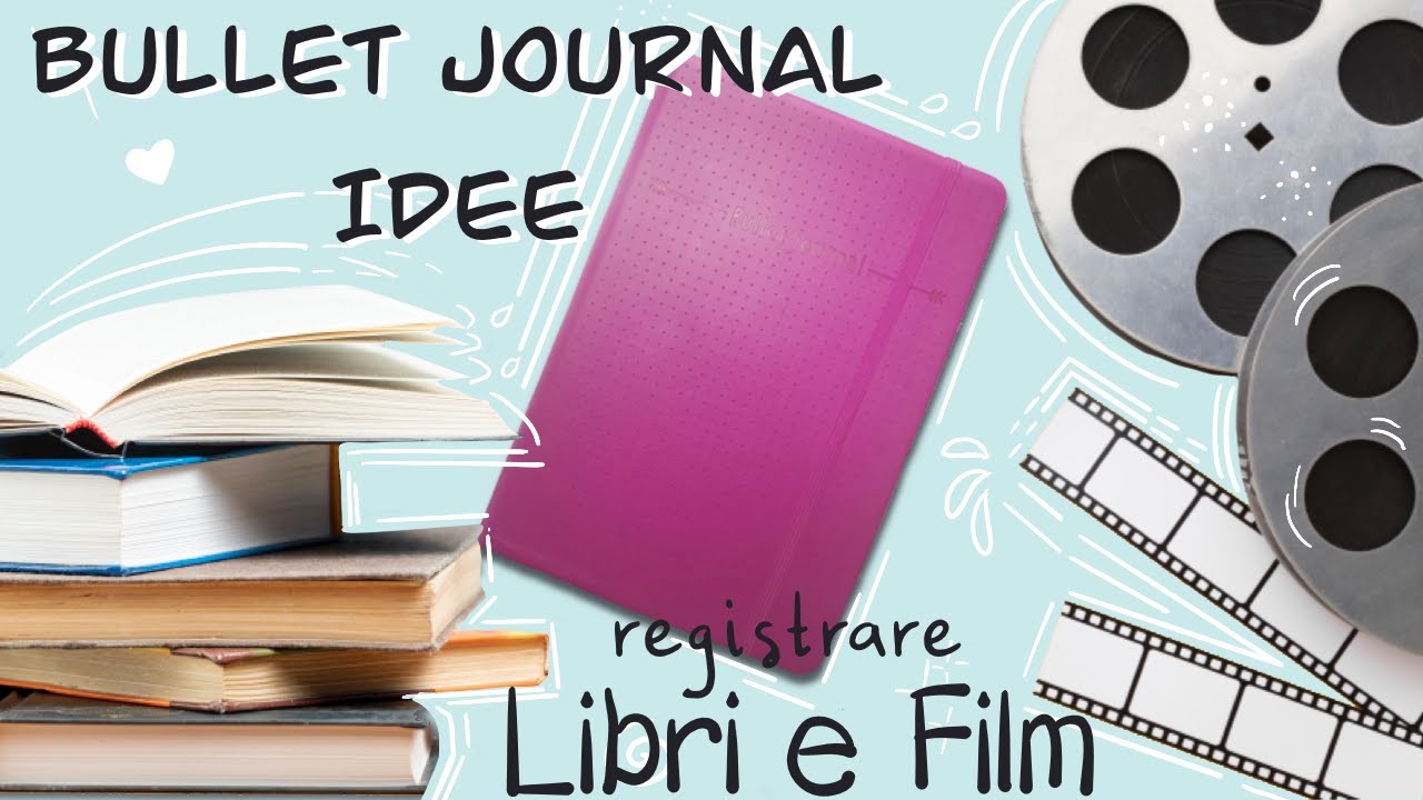 Come disegnare una libreria nel Bullet Journal -Raccolta di libri e film- Bullet Journal Collection