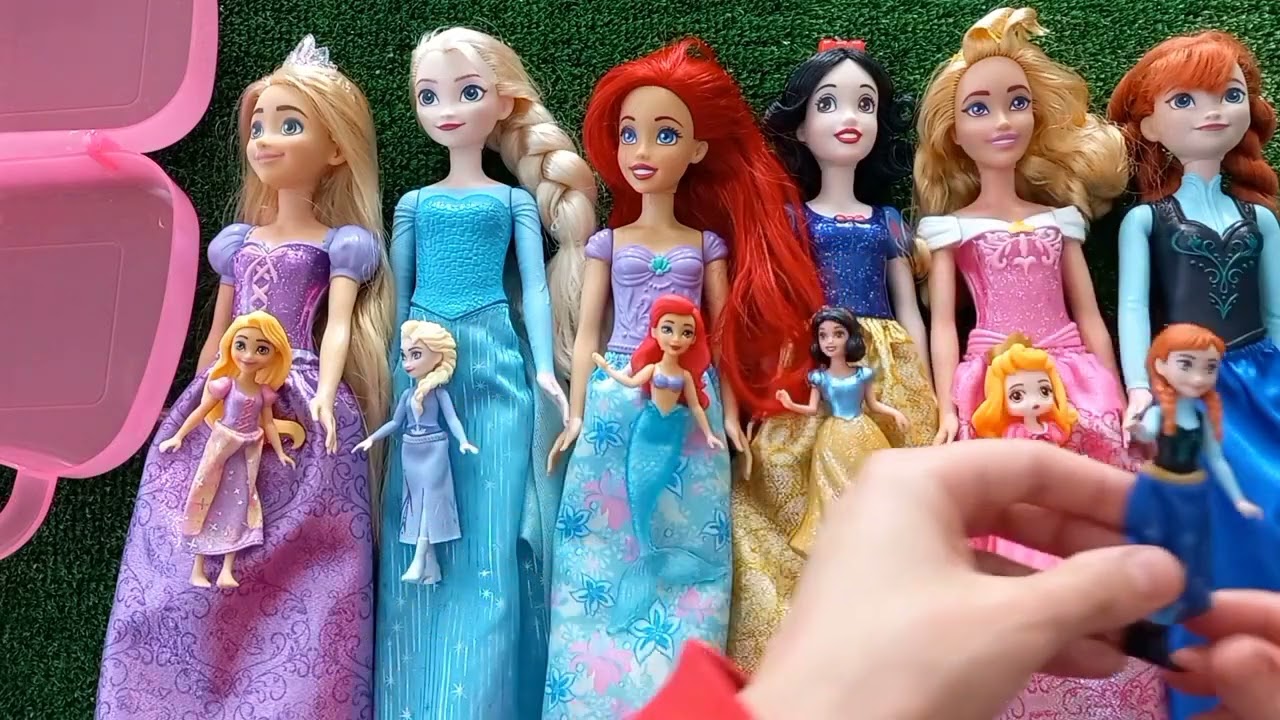 Mattel Disney Princesses Dress up Ariel, Rapunzel, Belle, Tiana, Sindirella, Mulan DIY 