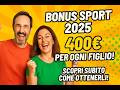 Hai figli tra 6 e 14 anni? Scopri il Bonus Sport 2025 di 400€!