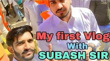 My first Vlog with Subash Charan Sir 🤗 || @GK_Subhash_Charan #myfirstvlog  #taranagar_rally