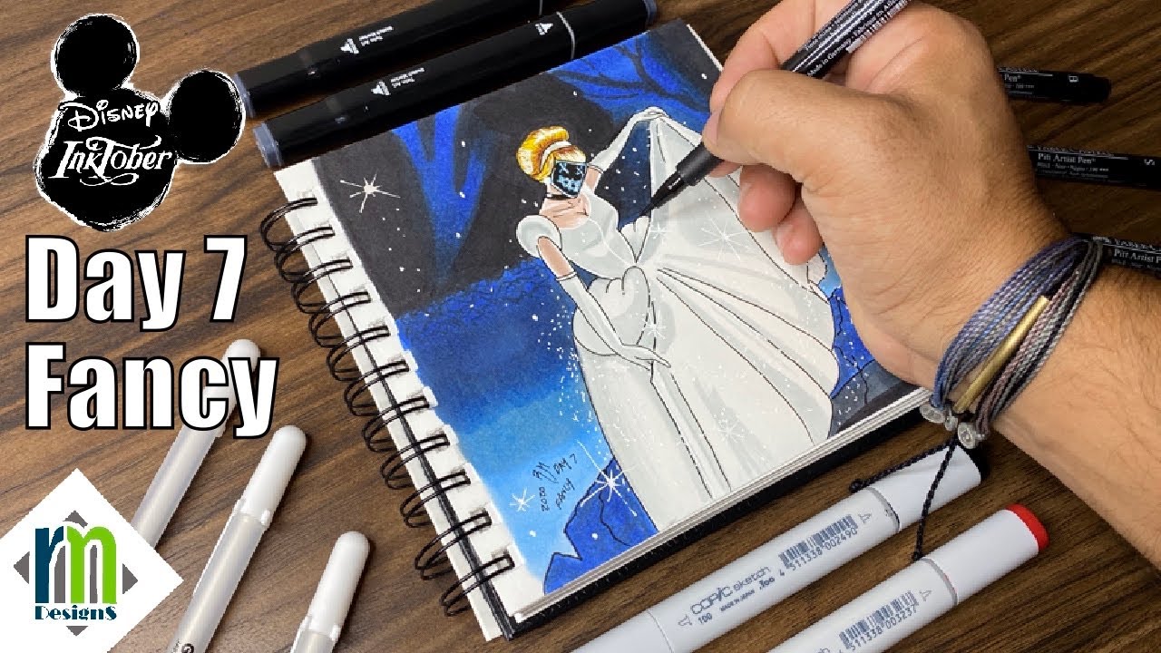 Inktober 2020 Drawing Day 7 Fancy  | RM Designs15