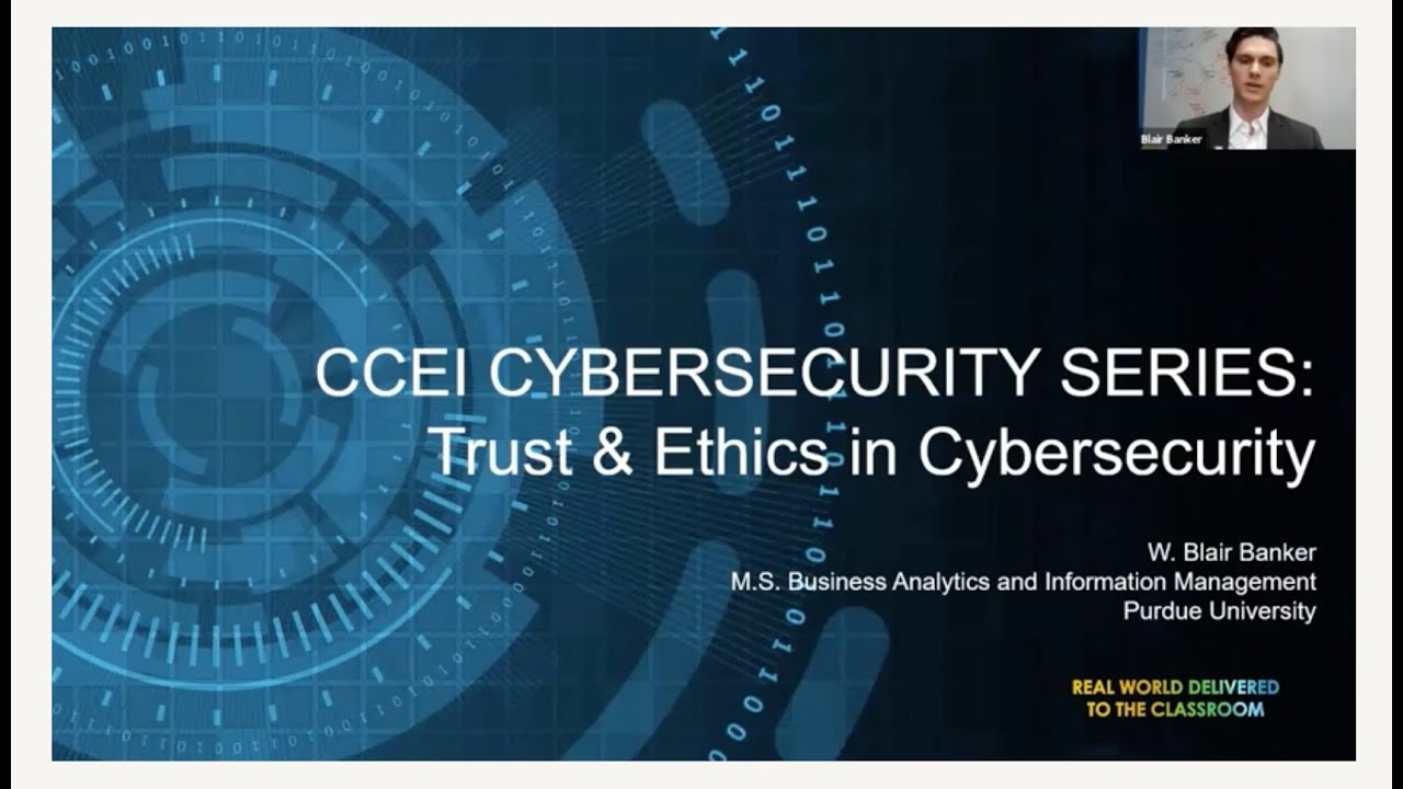 Trust & Ethics in Cybersecurity - with Blair Banker (NCF #CyberChats ...