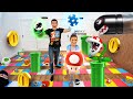 NE JAMAIS SAUTER SUR LA MAUVAISE CASE !!! SUPER MARIO ÉDITION - Giant Board Game Challenge