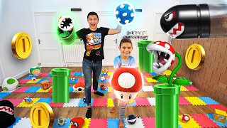 NE JAMAIS SAUTER SUR LA MAUVAISE CASE !!! SUPER MARIO ÉDITION  Giant Board Game Challenge