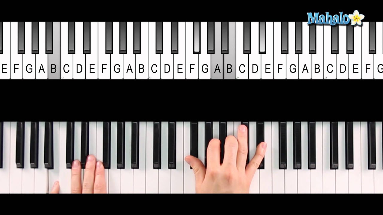 How to Play a B7 Chord on Piano - YouTube